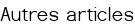 Autres articles